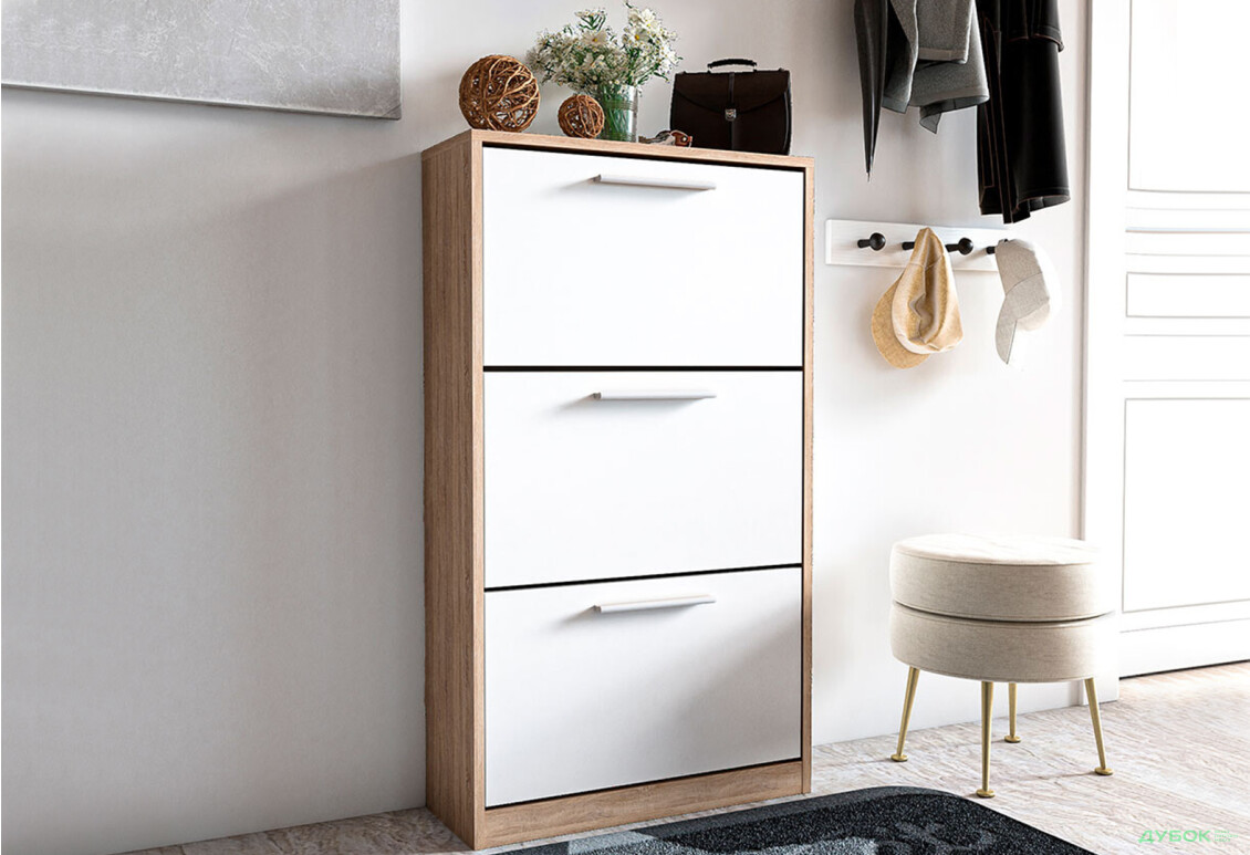 Изображение 2 - Тумба для обуви Moreli ST0021 59 см дуб сонома / белый