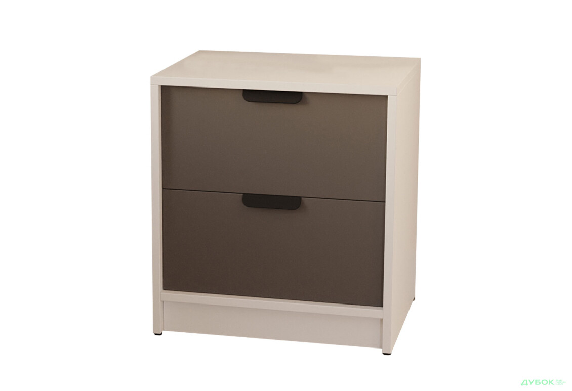 Тумба приліжкова Moreli Т203 з шухлядами 45 см білий / антрацит - Зображення 1 Зображення 1 - Тумба приліжкова Moreli Т203 з шухлядами 45 см білий / антрацит
