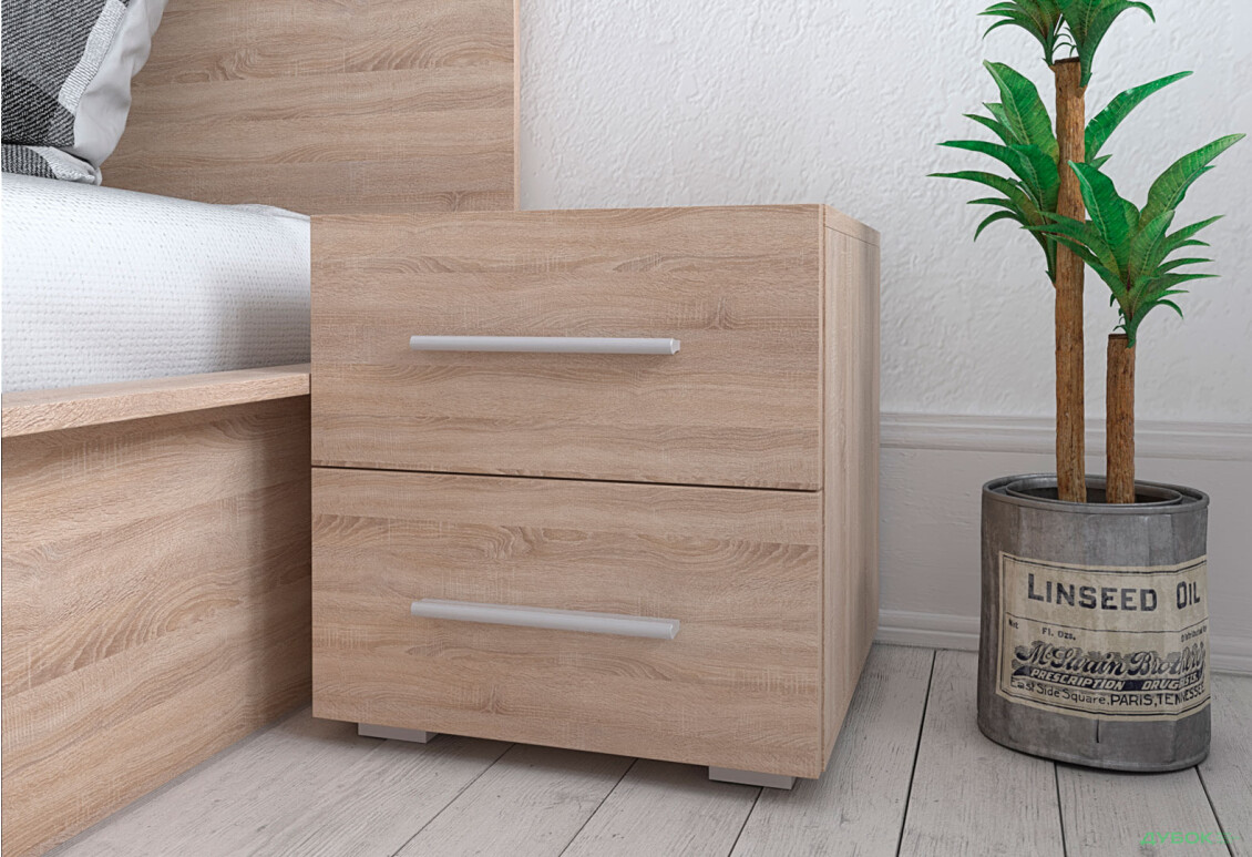 Изображение 2 - Тумба прикроватная Moreli ST0011 с ящиками 40 см дуб сонома