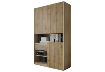 Пенал Moreli RS-1 с полками, дверцами и ящиком 124 см дуб сонома дуб аппалачи