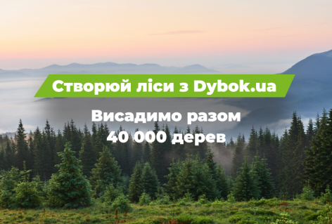 Екологічна ініціатива  “Створюй ліси з Dybok.ua”