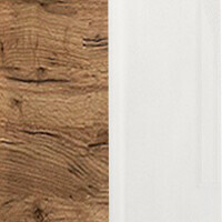 дуб крафт / глянець білий