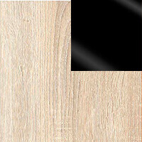 дуб сонома / чорний лак