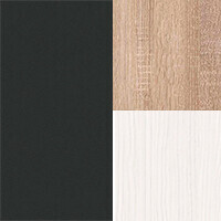 графіт/ дуб сонома, білий