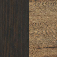 венге темный / дуб април