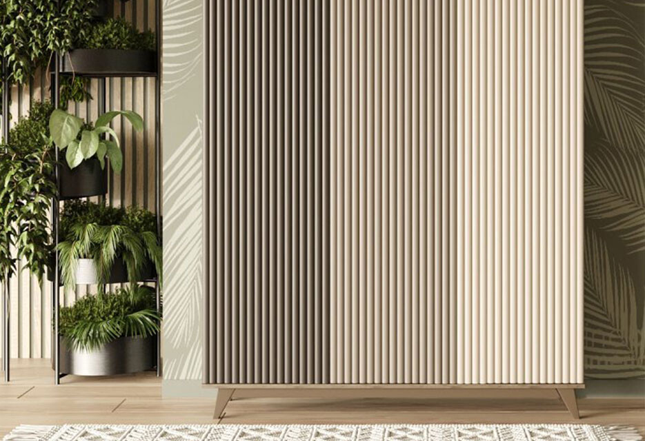 МДФ рифлена